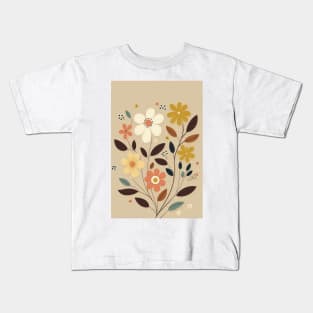 Cute Flower Field: Eco-Friendly Designs for a Green Future Kids T-Shirt